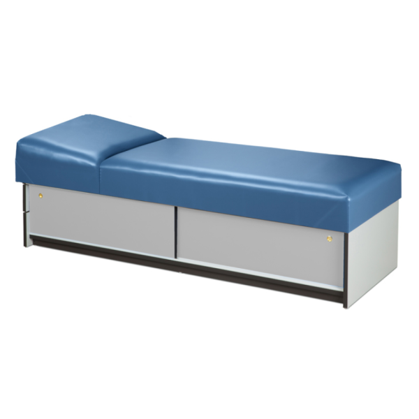 Couch with Sliding Doors with Non-Adjustable Pillow Wedge