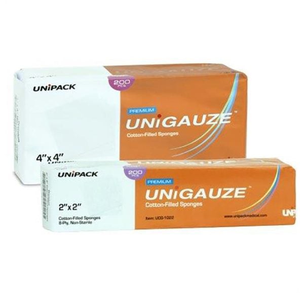 Non-Sterile Cotton Filled Gauze 2" x 2"