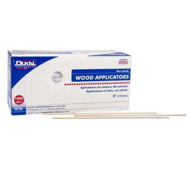 Non-Sterile Wood Applicators 6"