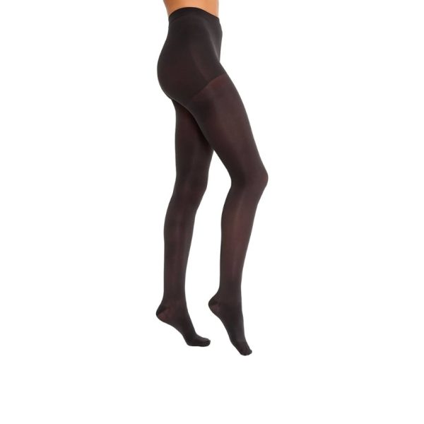 Opaque Closed Toe 15-20 mmHg Moderate Compression Pantyhose, Classic Black