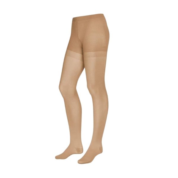 Opaque Closed Toe 20-30 mmHg Moderate Compression Pantyhose, Natural