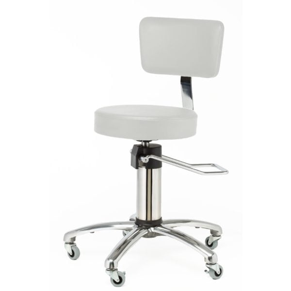 Hydraulic Stool with Backrest