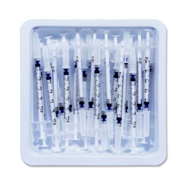 BD Safetyglide Allergist Trays