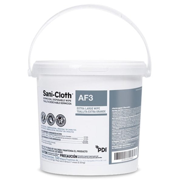 Sani-Cloth AF3 Germicidal Disposable Wipes, Pail