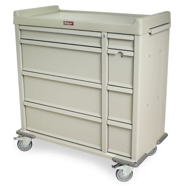 Standard Line Punch Card Medication Cart with Key Lock