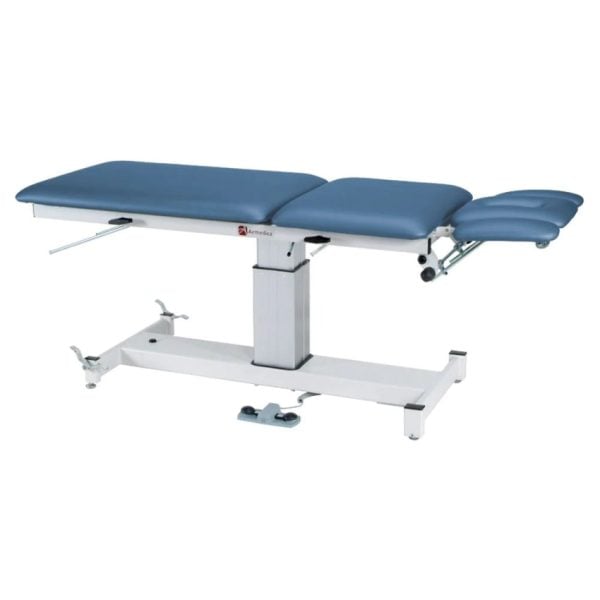 Three Section Top Single Pedestal Hi-Lo Treatment Table