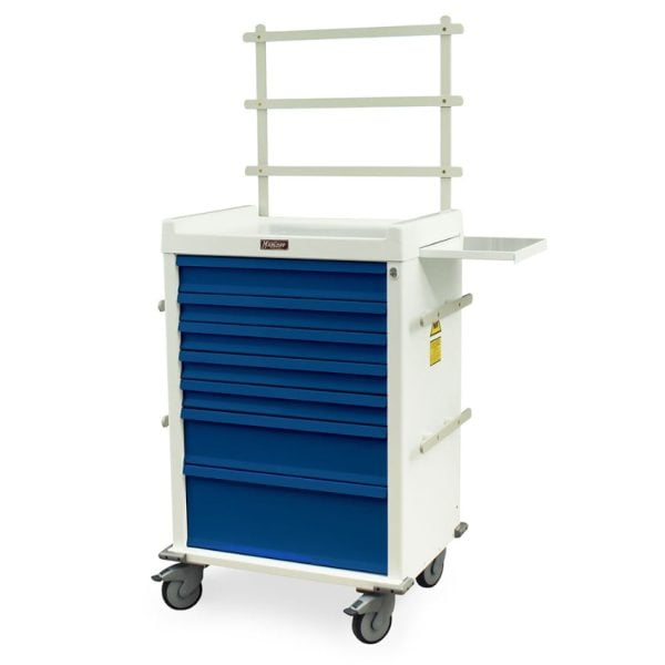 MR-Conditional Seven Drawer Anesthesia Cart Key Lock Specialty Package