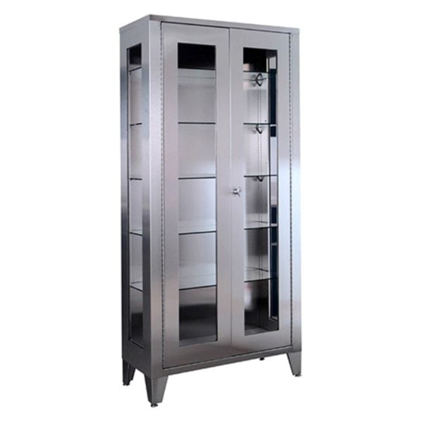 Large Stainless Steel Storage and Supply Cabinet