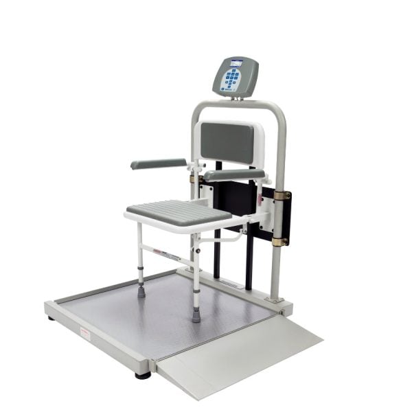 Digital Wheelchair Ramp Scale with Fold Away Seat