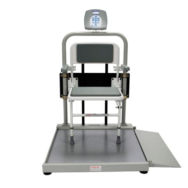 Digital Wheelchair Ramp Scale with Fold Away Seat - Image 3