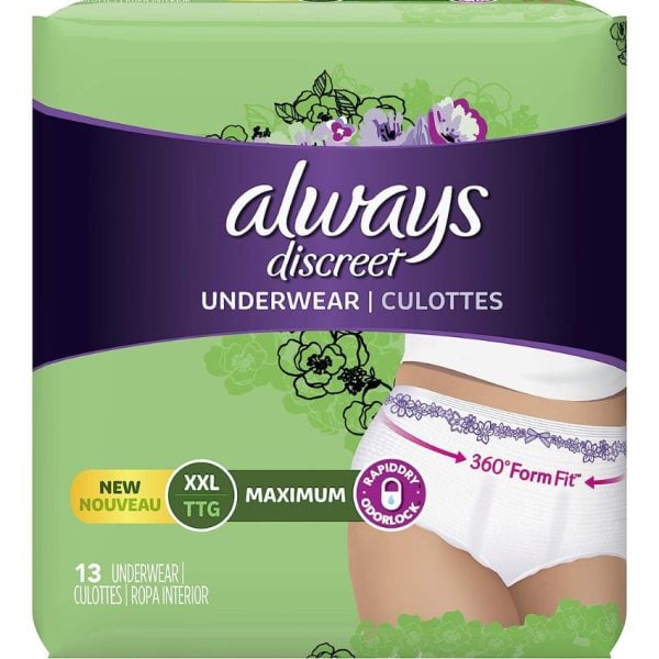 Incontinence XXL Underwear for Women, Maximum