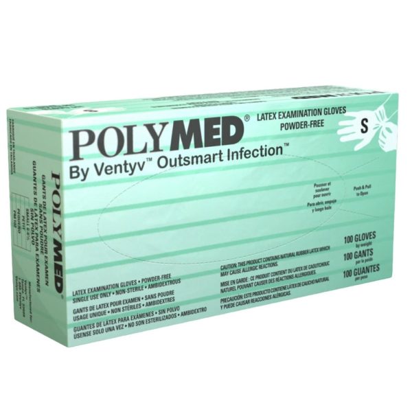 Polymed Exam Latex Gloves