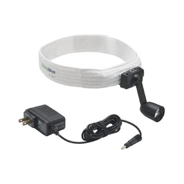 Portable Headlight with Rigid Headband and Direct Power Supply Charger