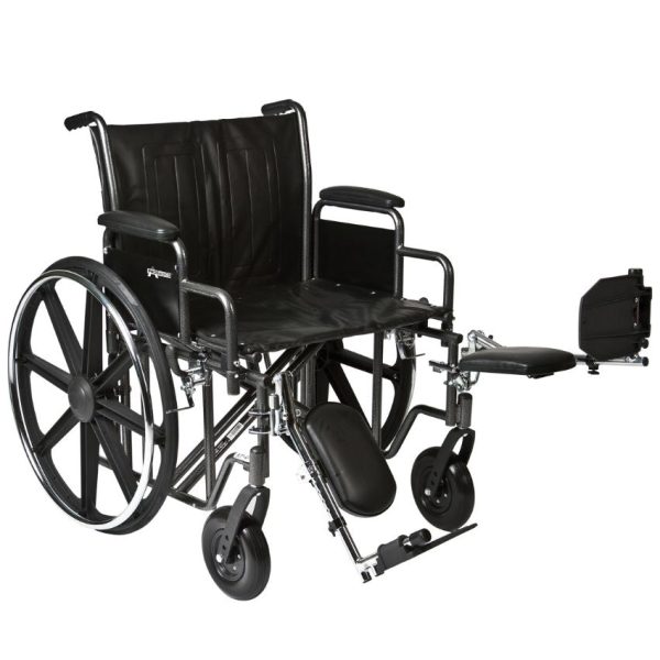 ProBasics Heavy Duty K0007 Wheelchair, 22" x 18" Seat with Legrests