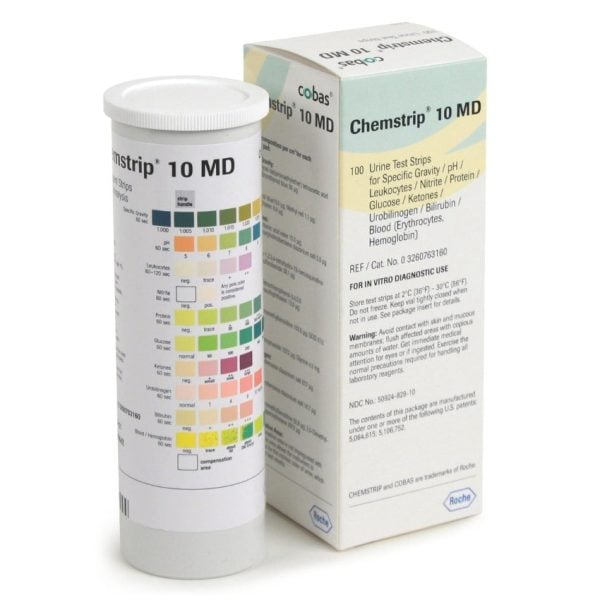 Chemstrip 10 MD Urine Test Strips, CLIA Waived