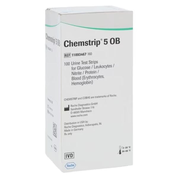 Chemstrip 5 OB, CLIA Waived, 100/vial