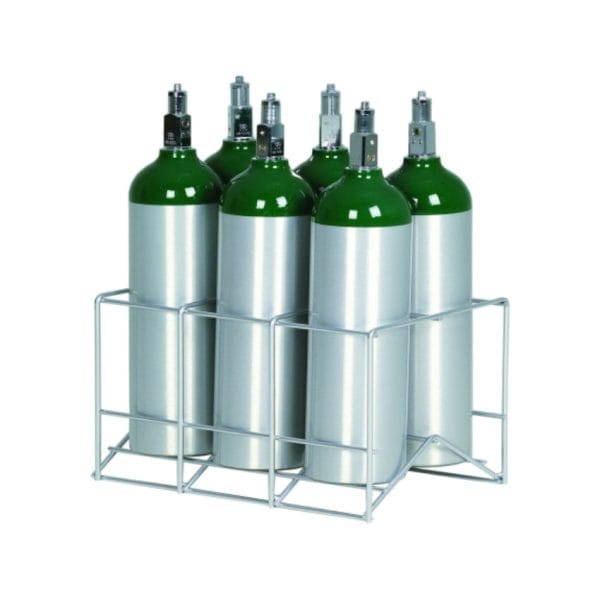 6 Cylinder Oxygen Storage Rack for D E and M9 Tanks