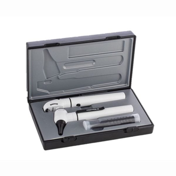 E-scope F.O. Otoscope/Ophthalmoscope Set AA handle w/ 3.7V LED, White