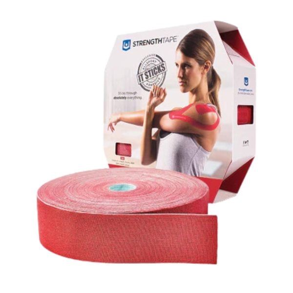 Strengthtape 35M Kinesiology Uncut Tape Roll, Red