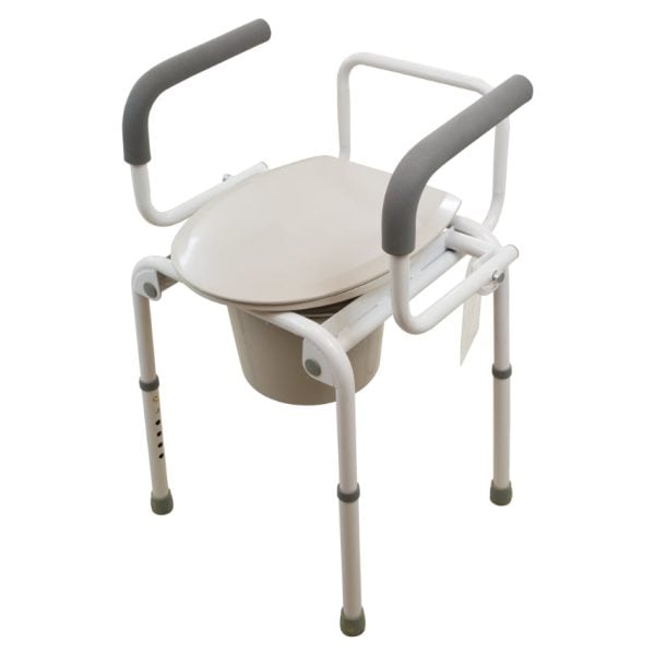 Steel Drop-Arm Commode - Image 3