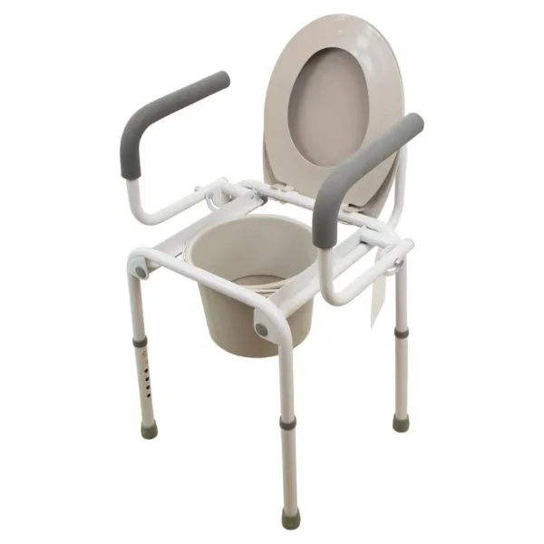 Steel Drop-Arm Commode - Image 2