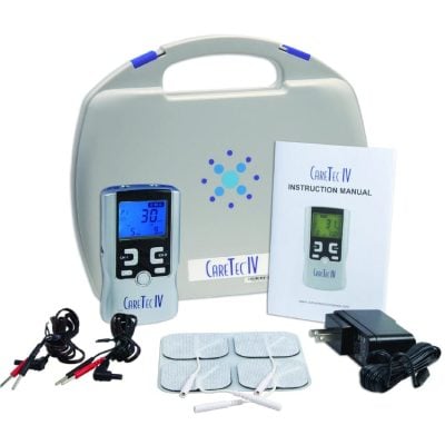 Care Tec IV Portable Dual Channel Electrotherapy Unit - Four Waveforms