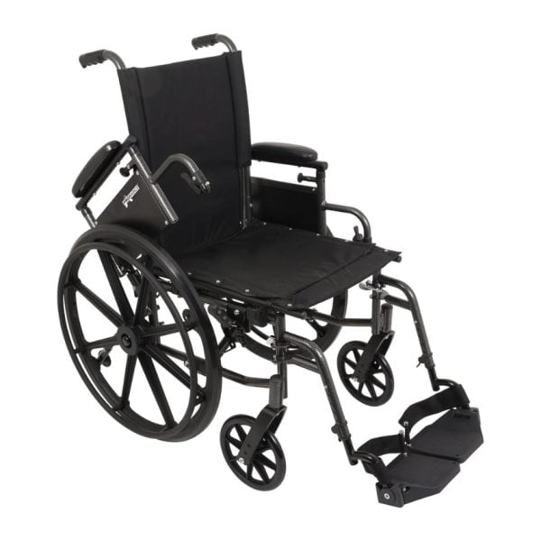 Silver Steel K4-Lite Wheelchair, 20" x 16" - Image 2