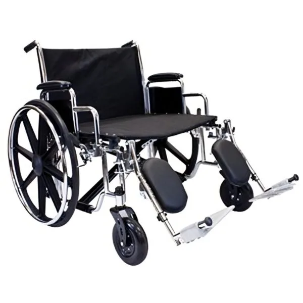 Extra-Wide Bariatric Wheelchair with Elevating Legrests