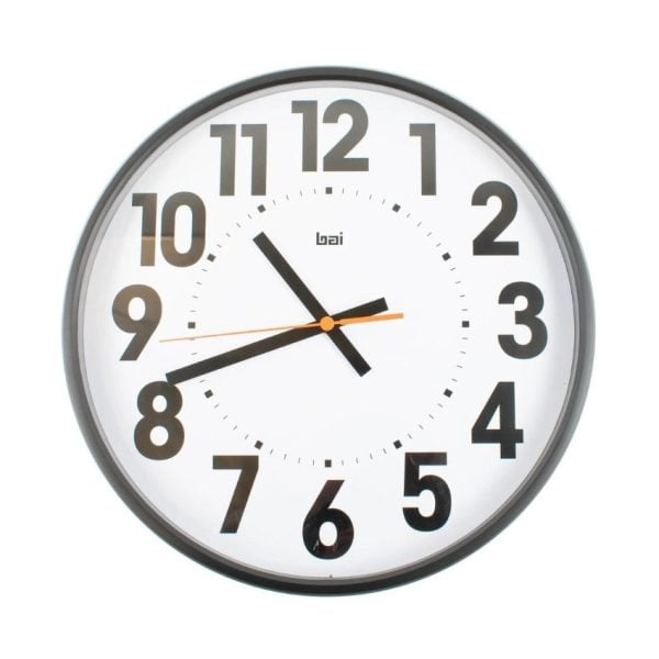 15" Wall Clock with Large Bold Numbers