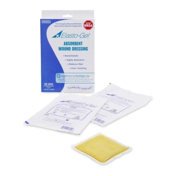 Elasto-Gel Wound Dressing, 4" x 4"