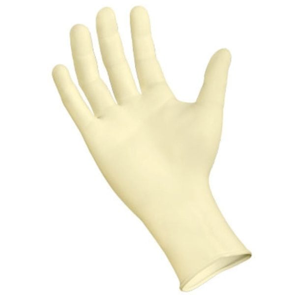 Supreme Surgical Latex Powder Free Gloves, Sterile, Beaded Cuff - Image 2