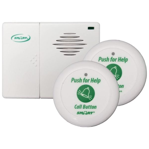 Two Call Buttons & Wireless Caregiver Pager