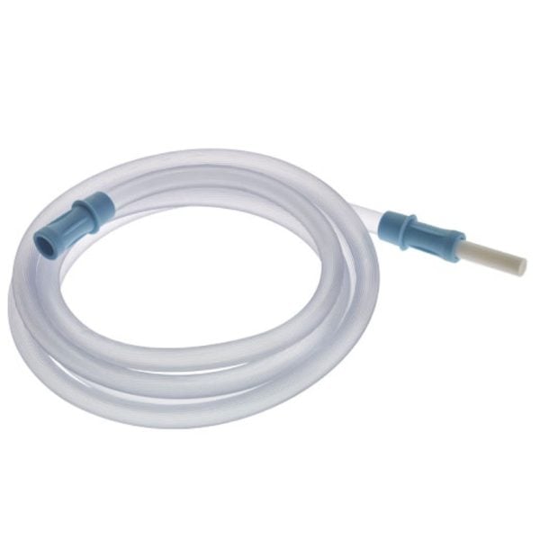 Suction Tubing with Connector, Light Blue Connector, 6 mm ID