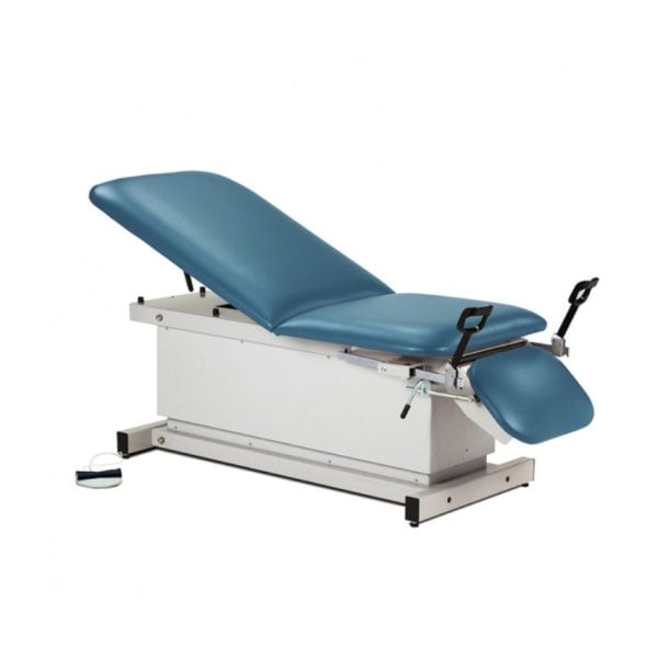 Shrouded Power Table with Stirrups, Adjustable Backrest and Footrest