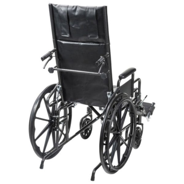 Silver Sport Reclining Wheelchair with Elevating Leg Rests - Image 4