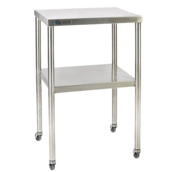 Stainless Steel Instrument Table with Shelf