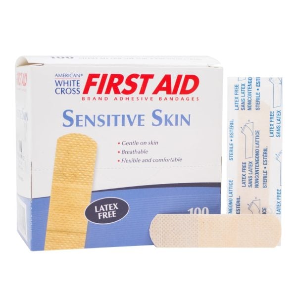 Sterile Sensitive Skin Adhesive Bandages 3/4" x 3"