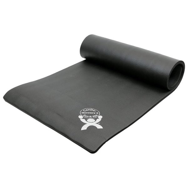 SupR Mat Closed Cell Exercise Mats, Jupiter, 78" x 40" x 0.6", Black