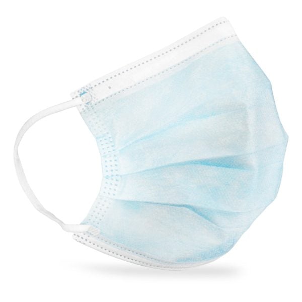 Surgical Mask with Ear Loop 3-Ply, Blue