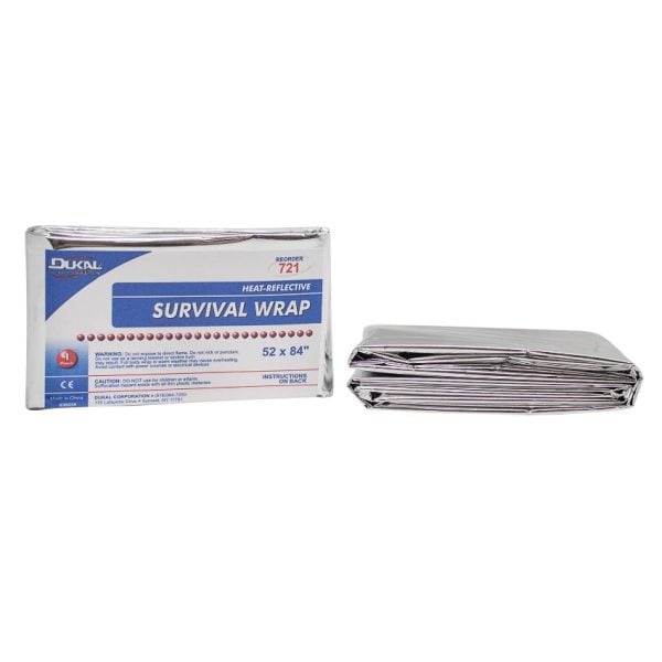 Survival Wrap 52" x 84", Silver