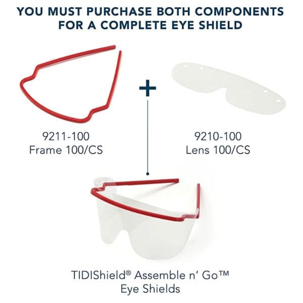 TIDIShield Disposable Lenses, For Use With 9211-100 Frames (Lenses Only) - Image 2