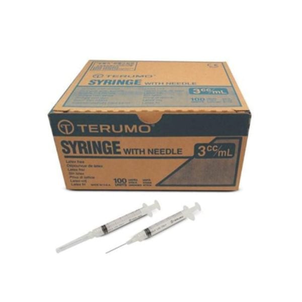 3cc  Syringe with Needle, 23G x 1 1/2"