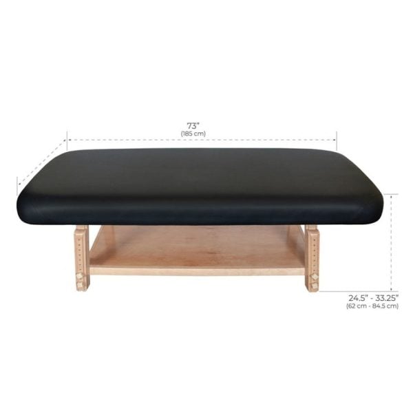 Terra Massage Treatment Table - Black - Image 2