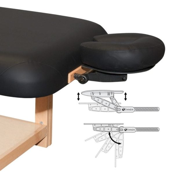 Terra Massage Treatment Table - Black - Image 3