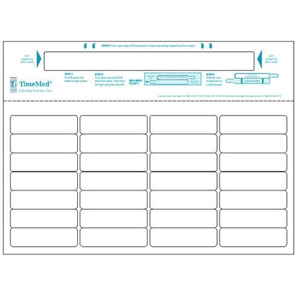 Timemed Self-Laminating Wristbands