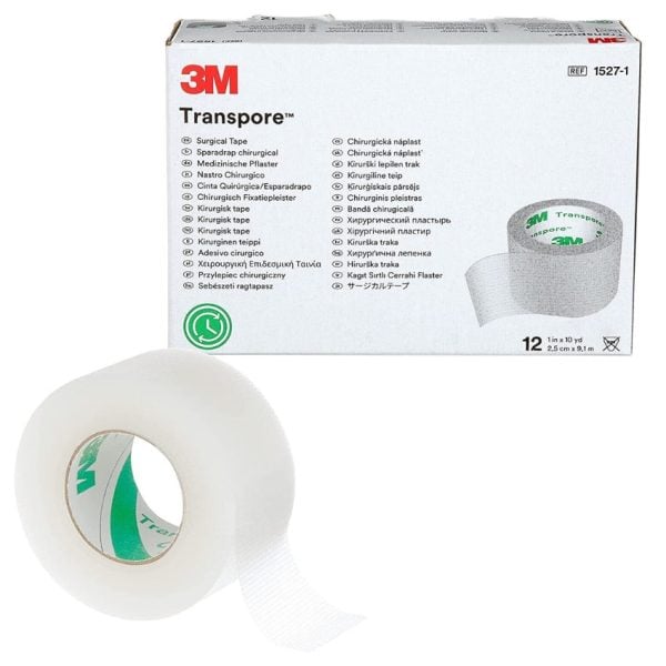 Transpore Medical Tape 25 mm x 9.1 m