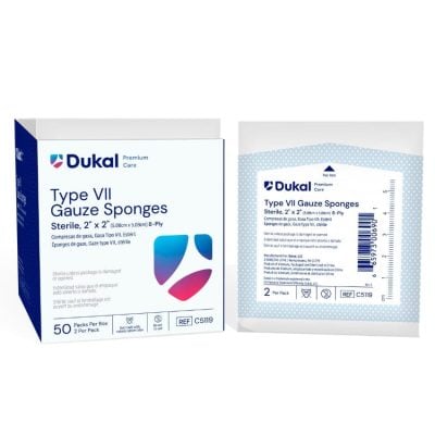 Sterile Gauze Sponges - 2" x 2" - 8-Ply
