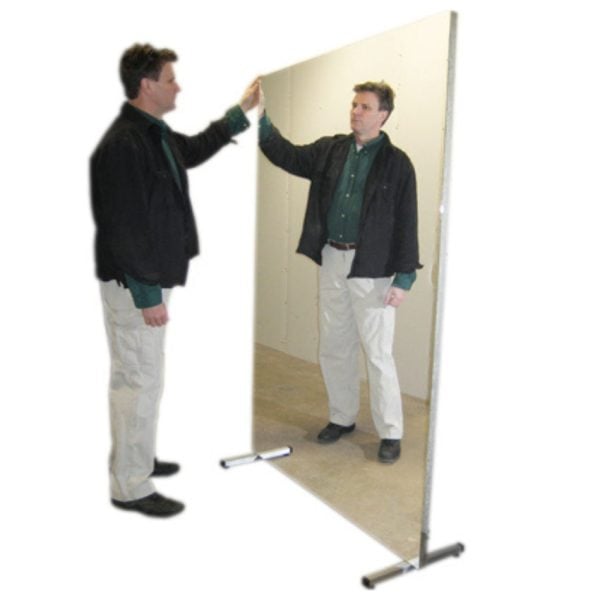 Ultra-Safe Portable Stationary Glassless Mirror