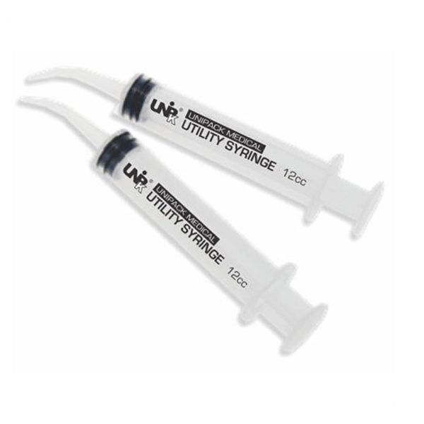 Unipack Utility Syringes, Curved, 12cc