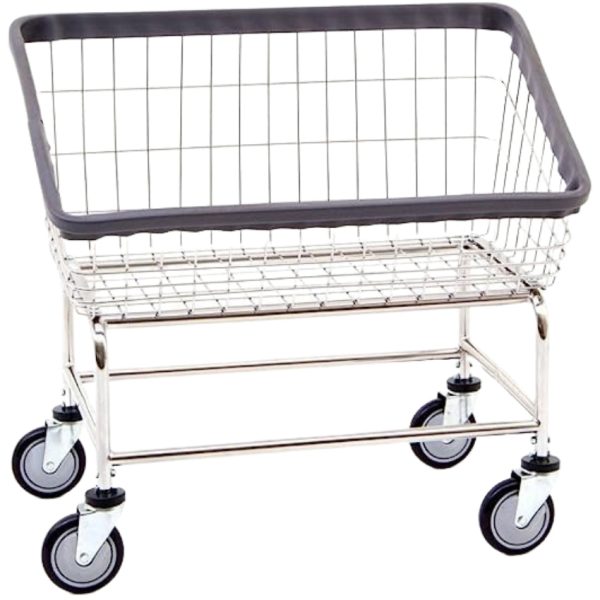 Large Capacity Front Load Wire Laundry Cart 3.75 Bushel